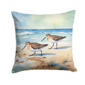 Sandpipers Hunting Throw Pillow - 14x14 Decorative Pillow – Art for Your Home & Patio